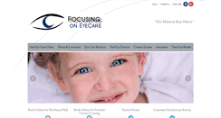 Desktop Screenshot of focusingoneyecare.com